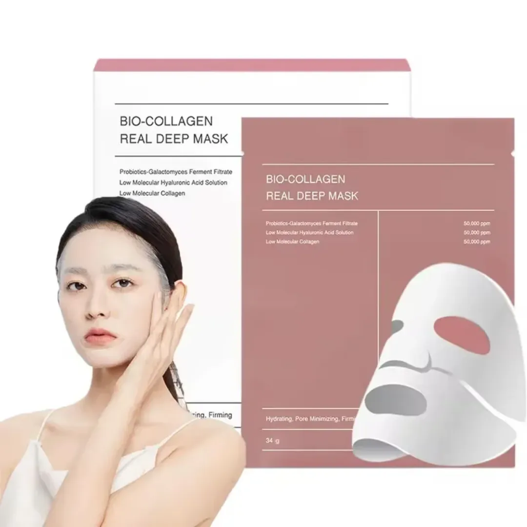 4 Pcs/boîte Bio-Collagène Absorbable Real Deep Mask Night Moisturizing Mask