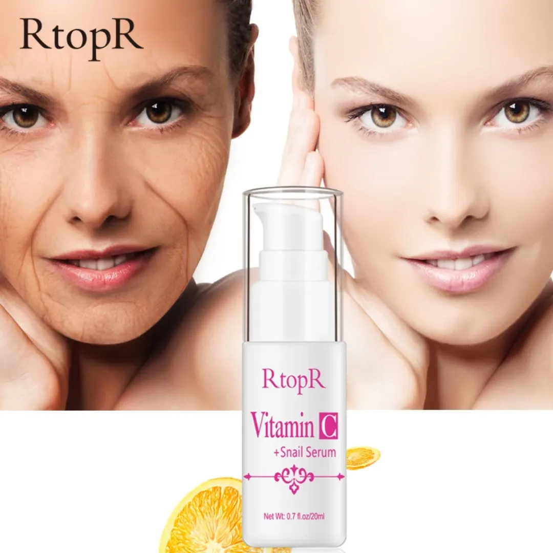 Sérum à la Vitamine C et Bave d'Escargot Anti-rides et Raffermissant