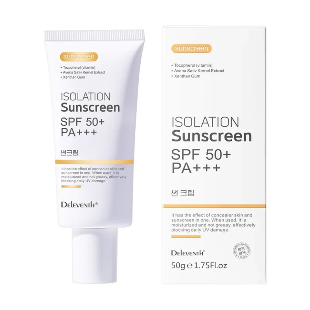 Crème solaire SPF 50+ longue durée et imperméable pour visage et corps