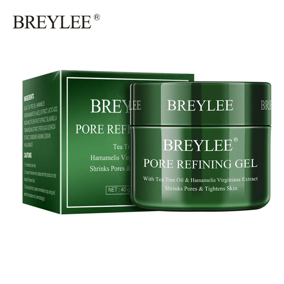 BREYLEE Gel de raffinage des pores rétrécissement Pores crème sérum hydratant raffermissant soins de la peau sèche Anti-âge contrôle de l'huile Essence du visage 40g