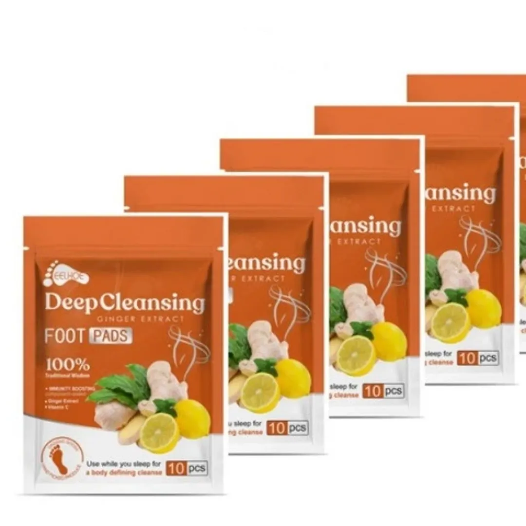 10 Pièces Gingembre Nettoyage En Profondeur Coussinets Pour Le Soulagement Du Stress Meilleur Sommeil Bio Detox Pied Patchs Désintoxication Soins Des Pieds