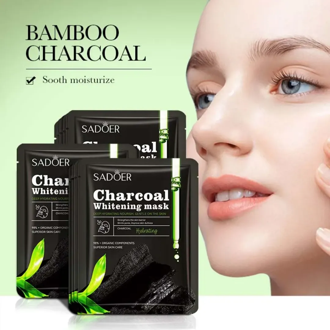 Masque facial au charbon de bambou nettoyant en profondeur