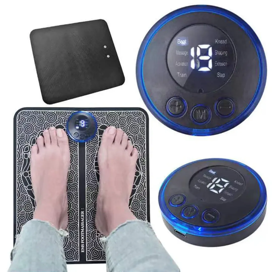 Produits chauds TENS Vibration électrique EMS Pied & Cou/Épaule Masseur Stimulateur musculaire Pad pour la Relaxation