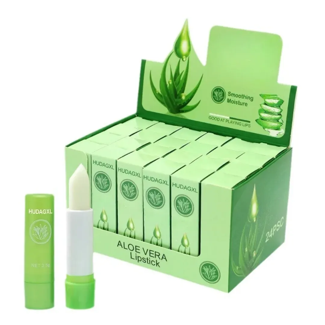 Baume à Lèvres Hydratant Aloe Vera Orange Changeant de Couleur