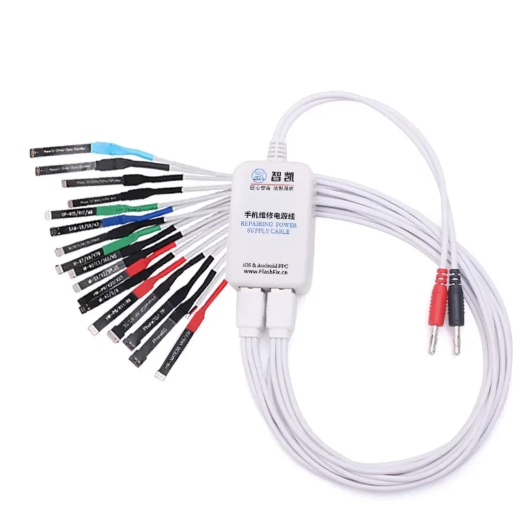 Zhikai Power Test Tool Ligne de câble de démarrage pour Iphone Android Huawei Samsung