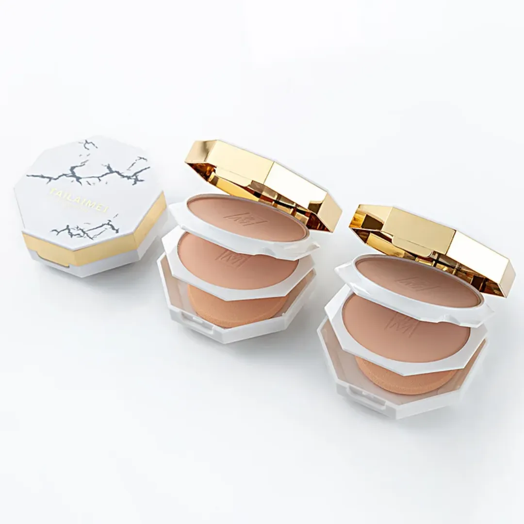 TLM Professional Poudre de maquillage longue durée à couverture complète 2 en 1