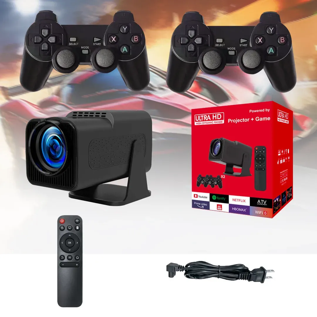 HY320pro Smart Android 11 WiFi Gamepad avec DLP Lens 3D Projecteur Portable HD 720p
