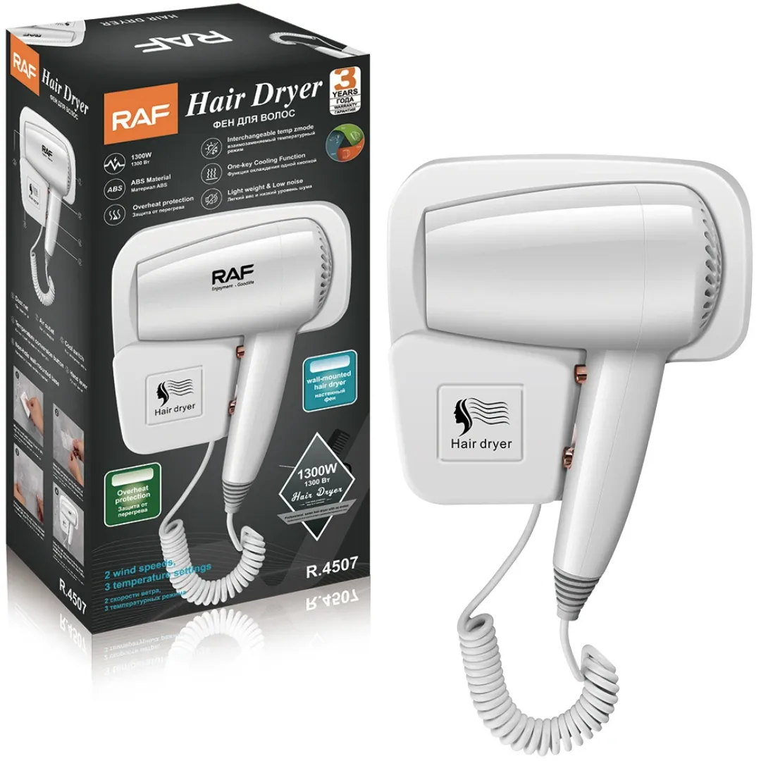 RAF R.4507 Sèche-cheveux électrique mural à faible bruit