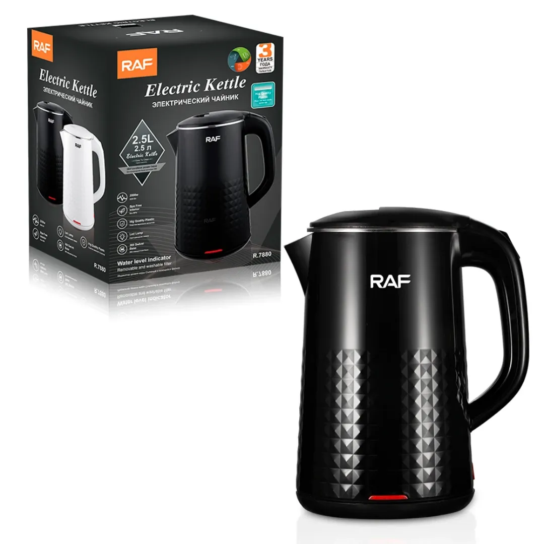 RAF R.7880 Bouilloire électrique 2,5 L sans BPA avec indicateur LED