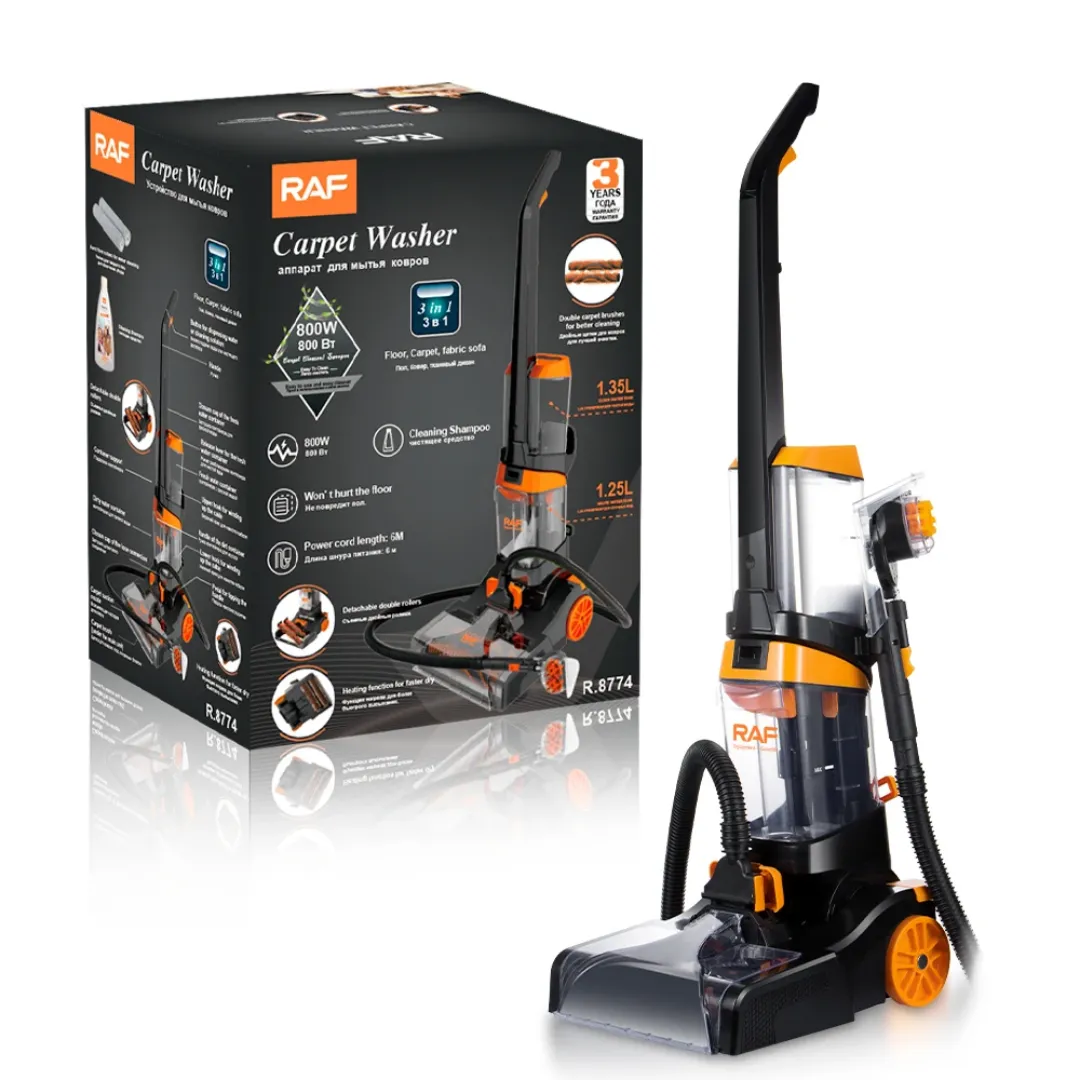RAF R.8774 Kit de toilettage pour animaux de compagnie Aspirateur vertical sans sac à faible bruit pour tapis et sols durs