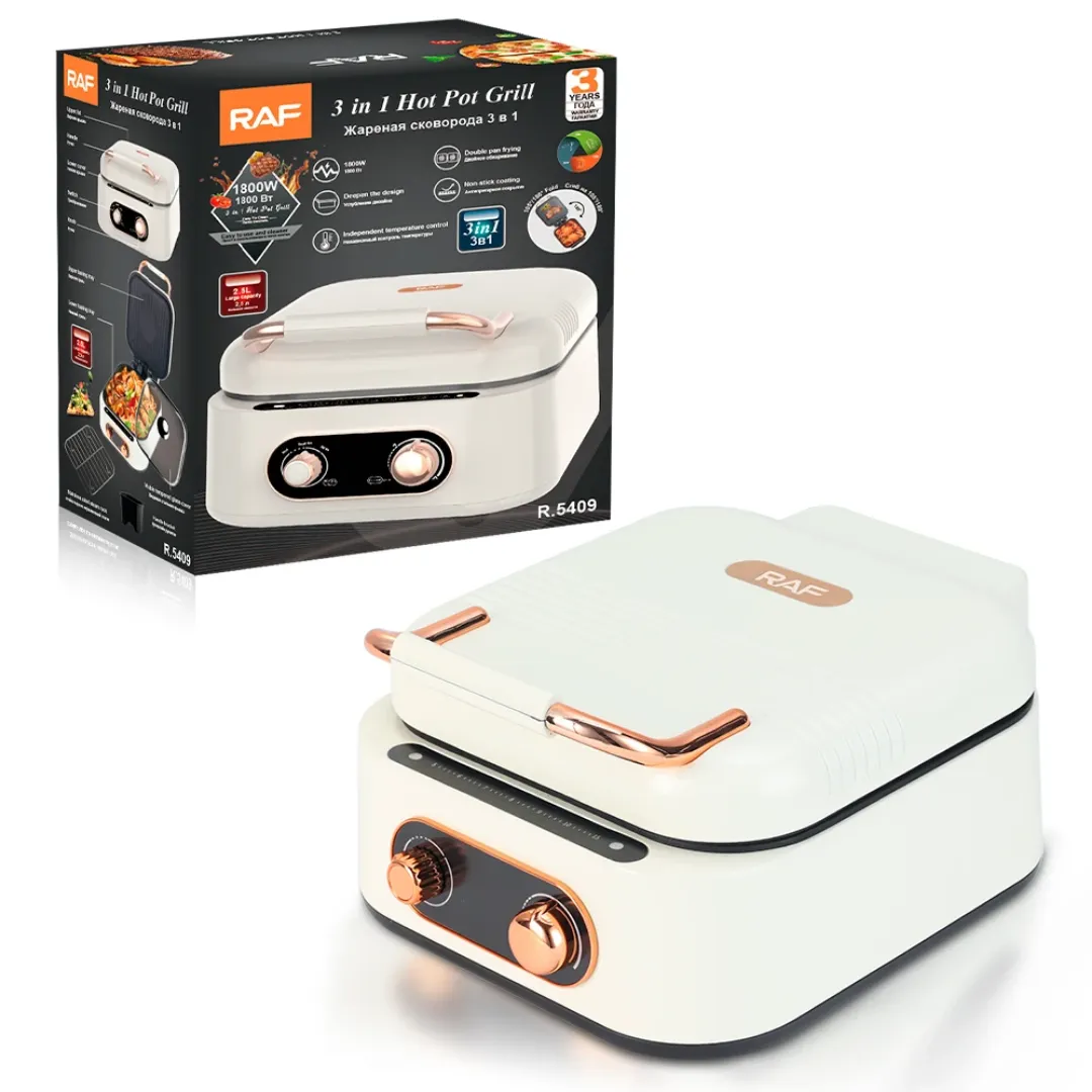RAF Marmite électrique chaude multifonctionnelle Poêle à frire