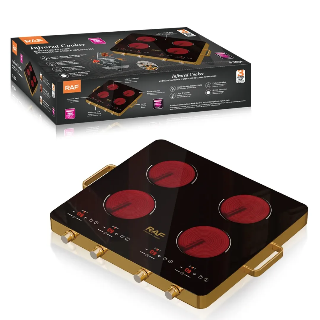 RAF R.8064 Cuisinière Électrique Infrarouge 4 Brûleurs Contrôle Écran Tactile