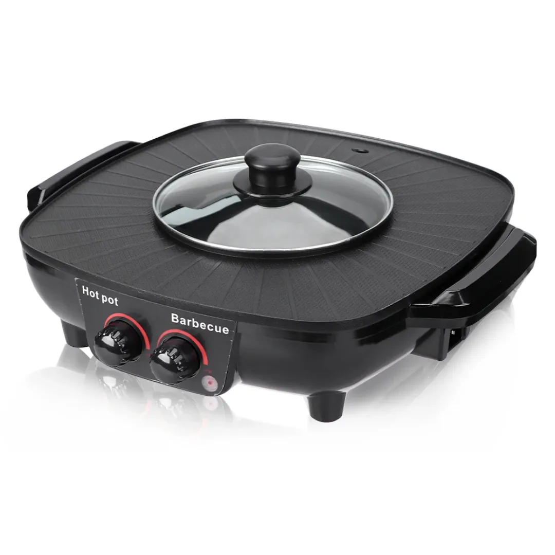 Poêle pour Barbecue, poêle à frire des Steak et du poulet, contrôle de la température, électrique, avec puissance de feu robuste