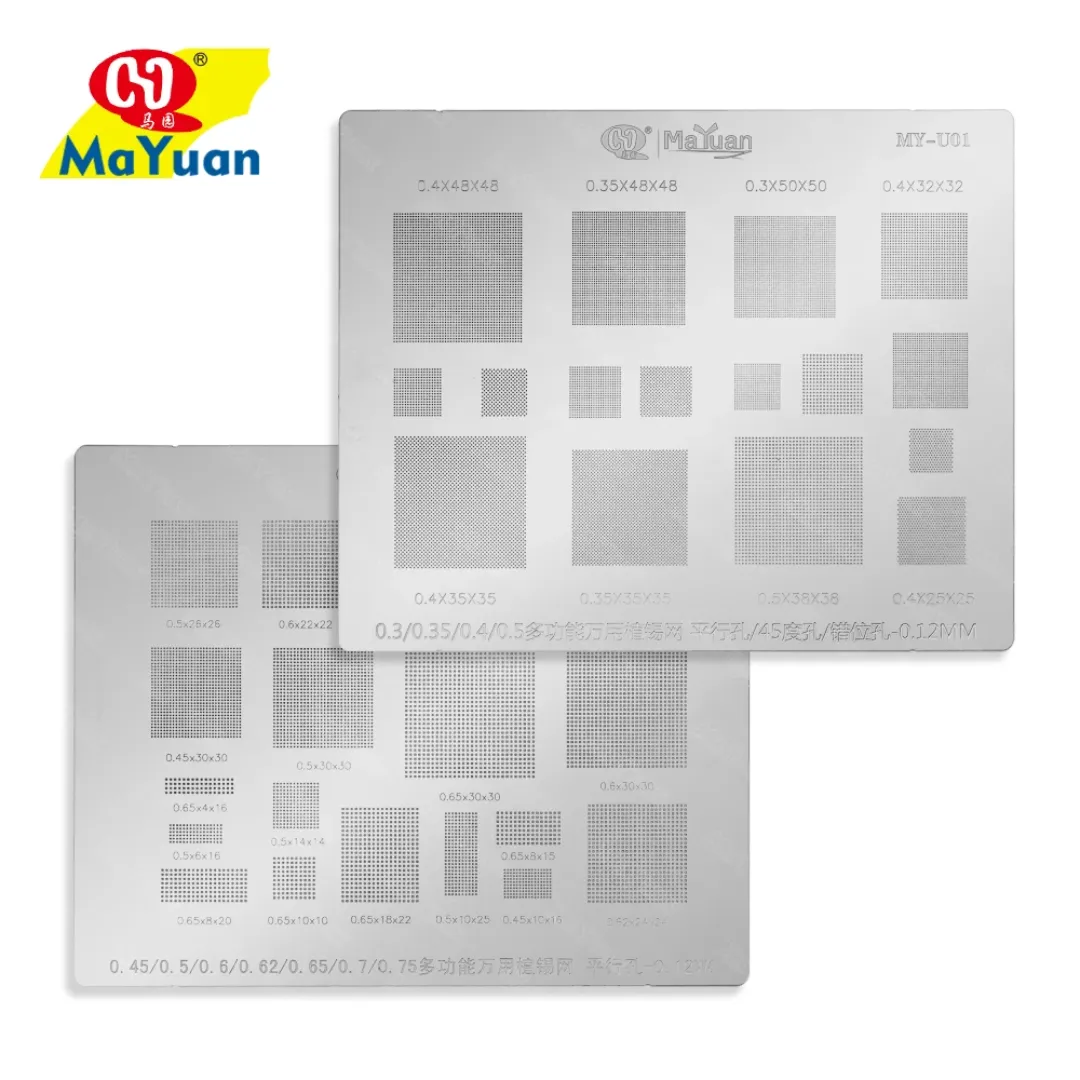 Pochoir Universel Anti-éclatement de Haute Qualité Mobile IC BGA Reballing pour PCB Rework