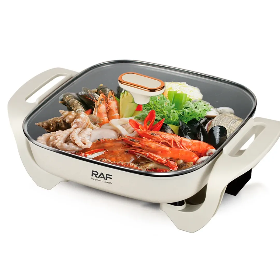 RAF Marmite Électrique 5L Antiadhésive Multi-cuiseur Pour Ramen Steak Riz