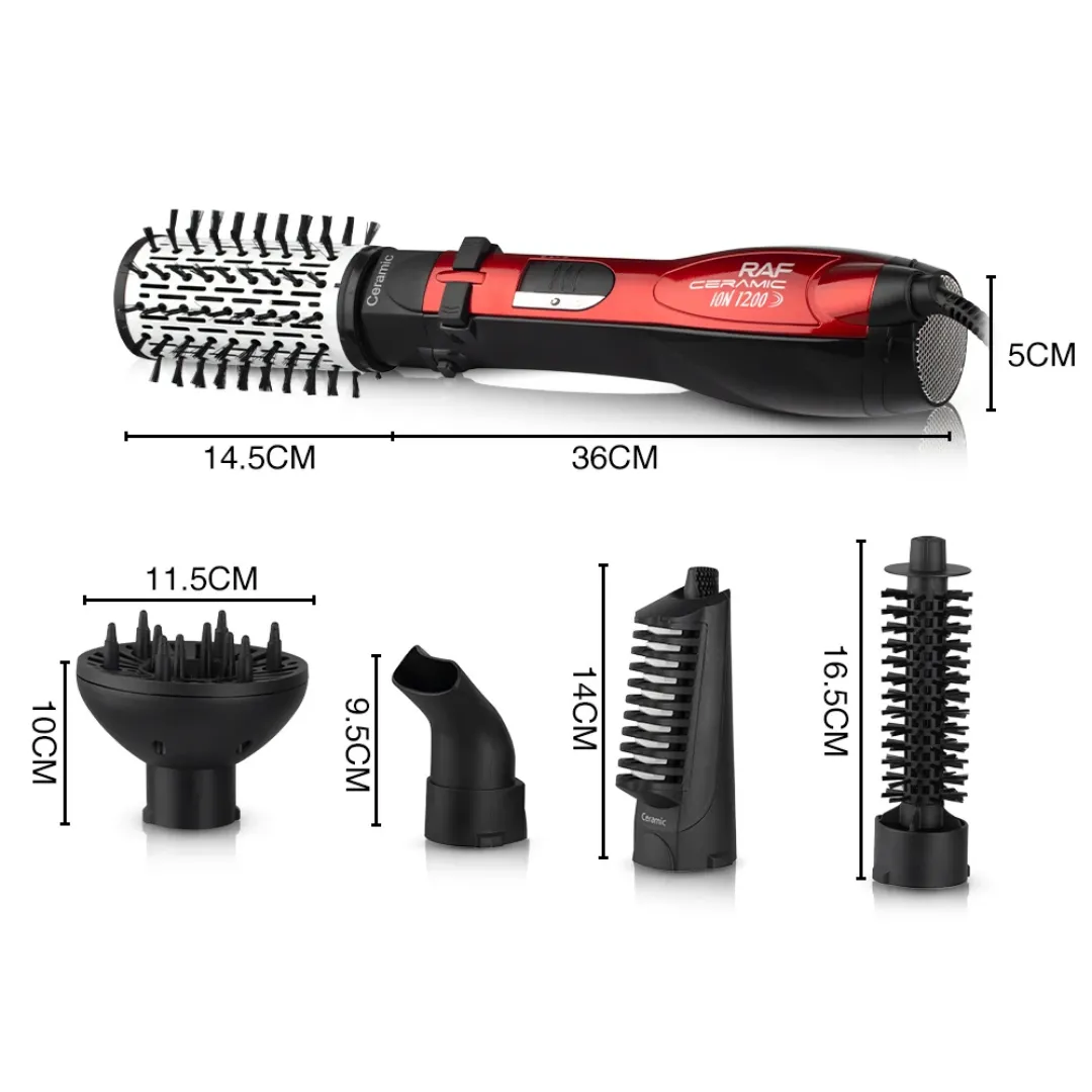 Peigne à Cheveux Multifonctionnel 5 En 1 Brosse Rotative Électrique