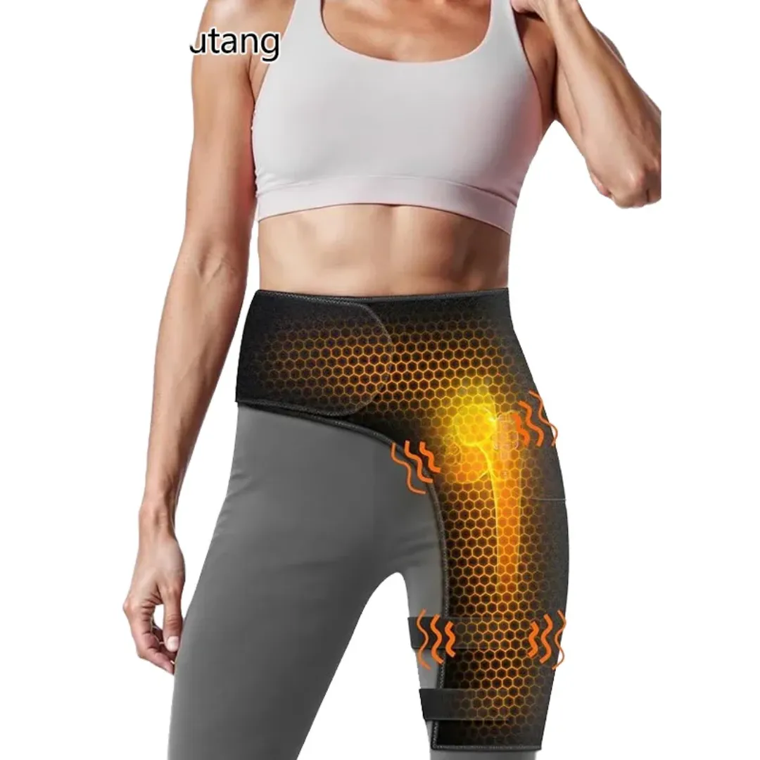 Enveloppe de soutien réglable en matériau composite chauffant électrique et respirant pour hommes femmes