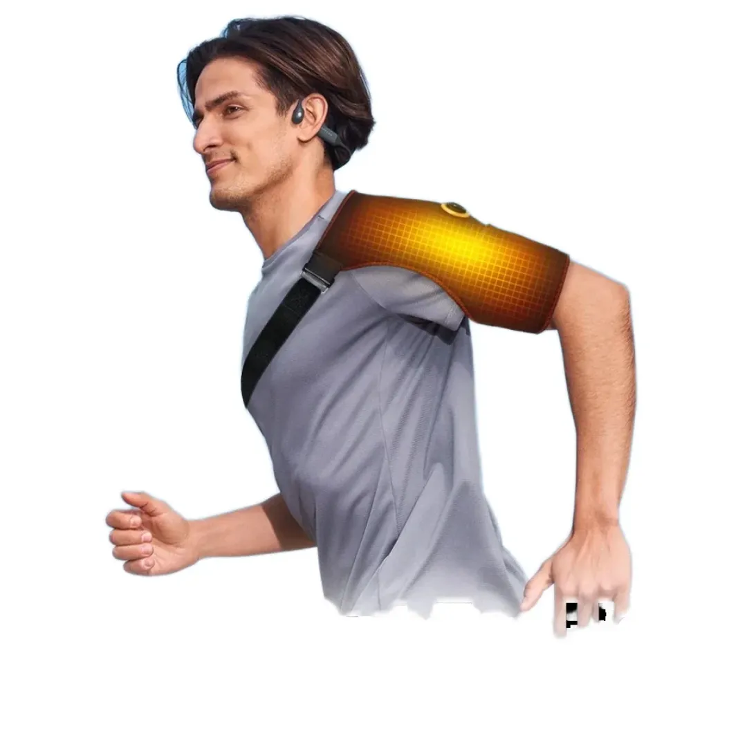 Ceinture de massage chauffante sans fil 3 en 1 avec télécommande pour le soulagement des douleurs articulaires