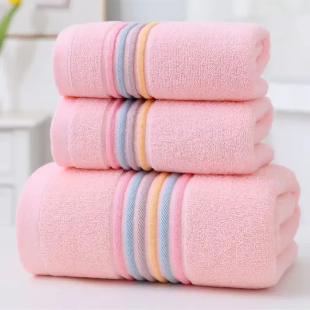 Pur coton ensemble de serviettes de bain 100% serviettes en coton égyptien ensembles de serviettes de bain en coton de luxe