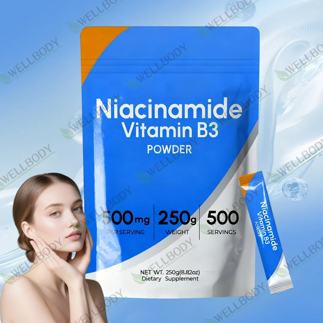 Poudre de Niacinamide Vitamine B3 WELLBODY Grade Cosmétique