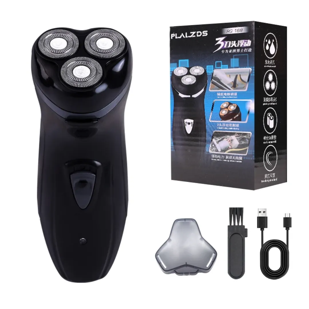 Rasoir Rotatif à Triple Lame Rechargeable Portable Haute Puissance Pour Hommes
