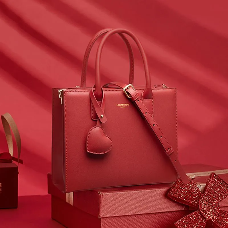 Sac à main LAORENTOU rouge élégant – Sac très classe, édition 2025