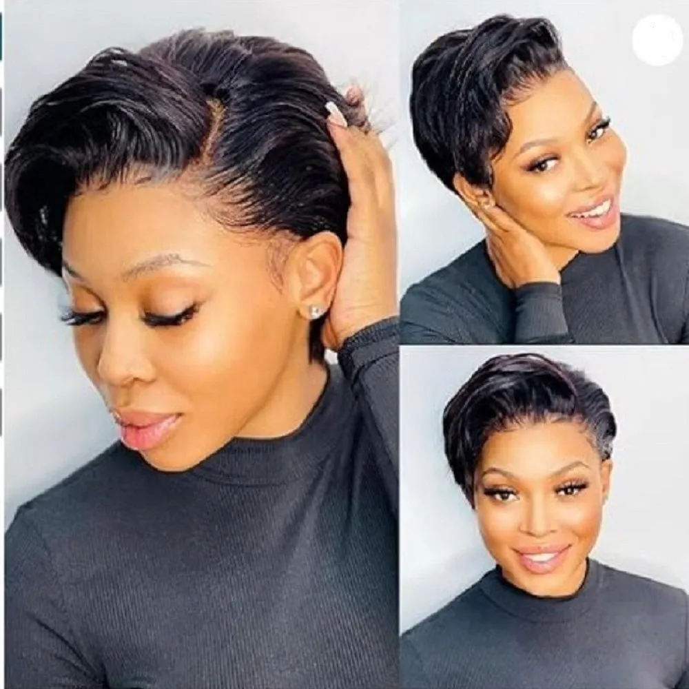 Perruque courte pixie brésilienne – Style naturel, légère et élégante