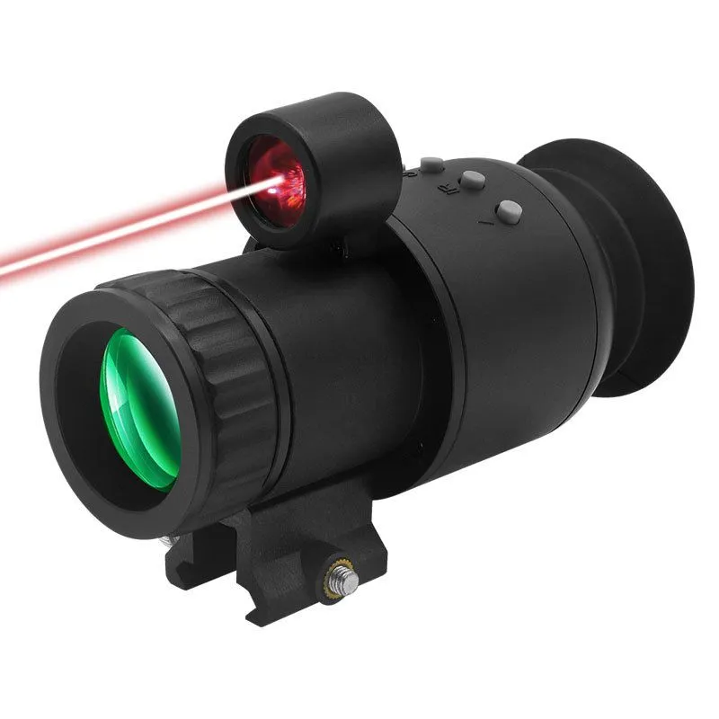 Monoculaire de vision nocturne HD 1080P avec laser de visée – Portée 350 m
