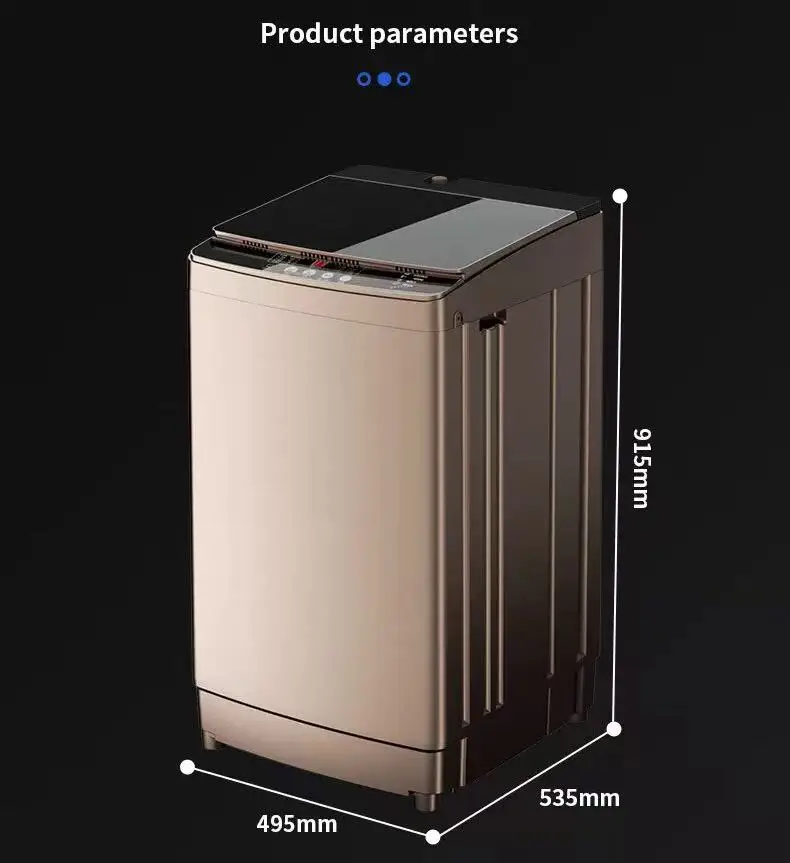 Machine à Laver Automatique 10 kg CHUANGE – Chargement Supérieur, Cuve Inox, Idéale Linge Volumineux
