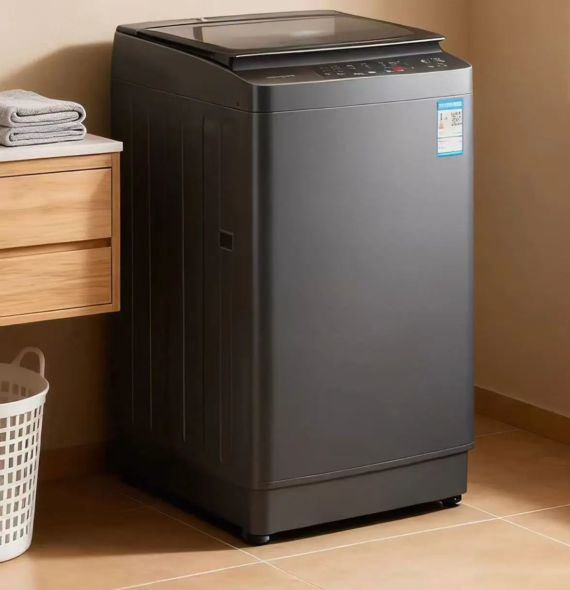 Machine à Laver Automatique 10 kg CHUANGE – Chargement Supérieur, Cuve Inox, Idéale Linge Volumineux