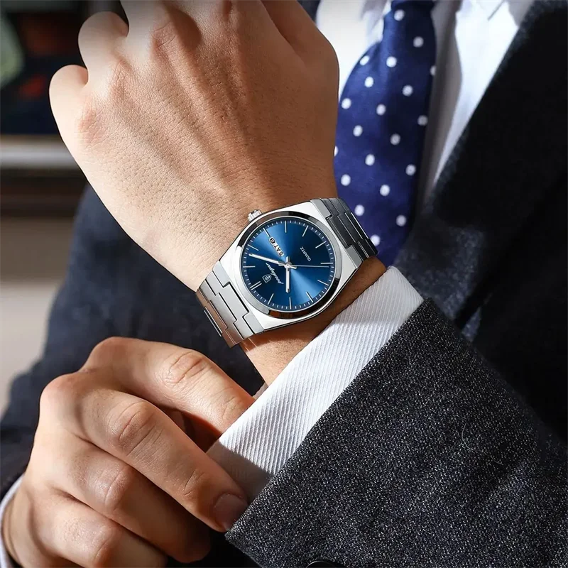 Montre Homme POEDAGAR 930 Ultra-Plate | Quartz Japonais | Acier Inoxydable | Lumineuse & Résistante à l'Eau
