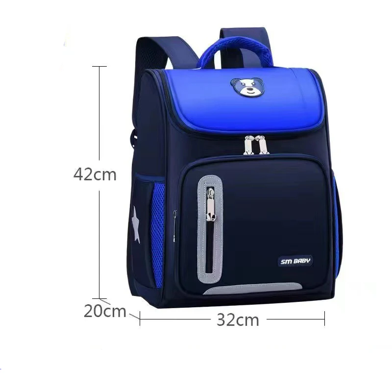 Sac à dos enfant imperméable motifs dessin animé – Grande capacité, tissu Oxford résistant