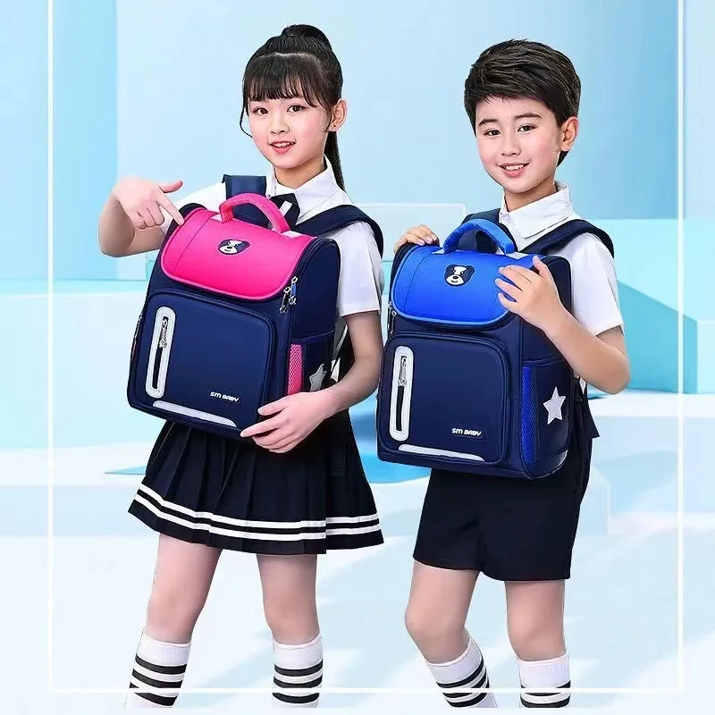 Sac à dos enfant imperméable motifs dessin animé – Grande capacité, tissu Oxford résistant