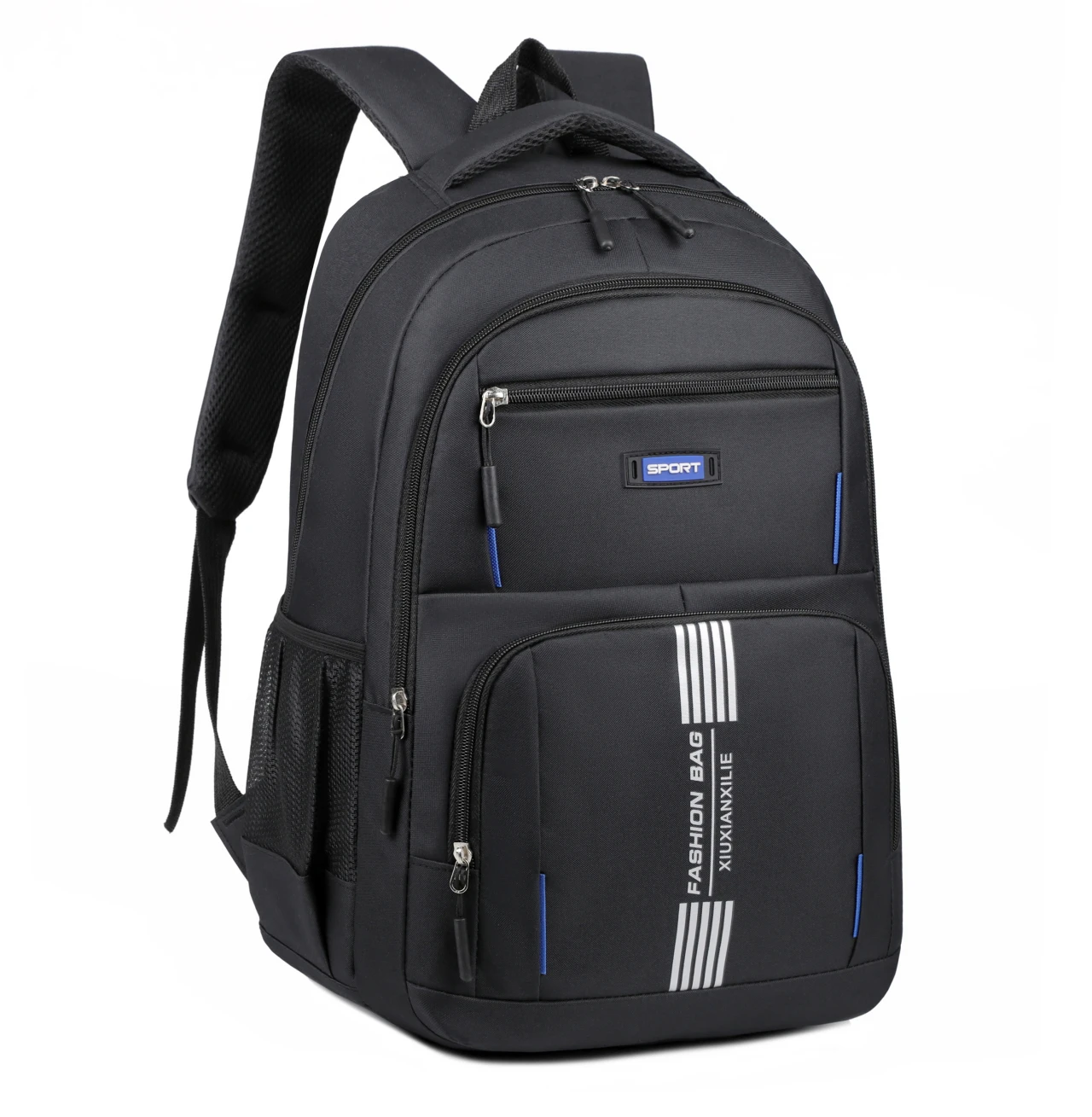 Sac à dos scolaire Oxford imperméable – USB, antivol, motif cartoon – Unisexe 20-39L