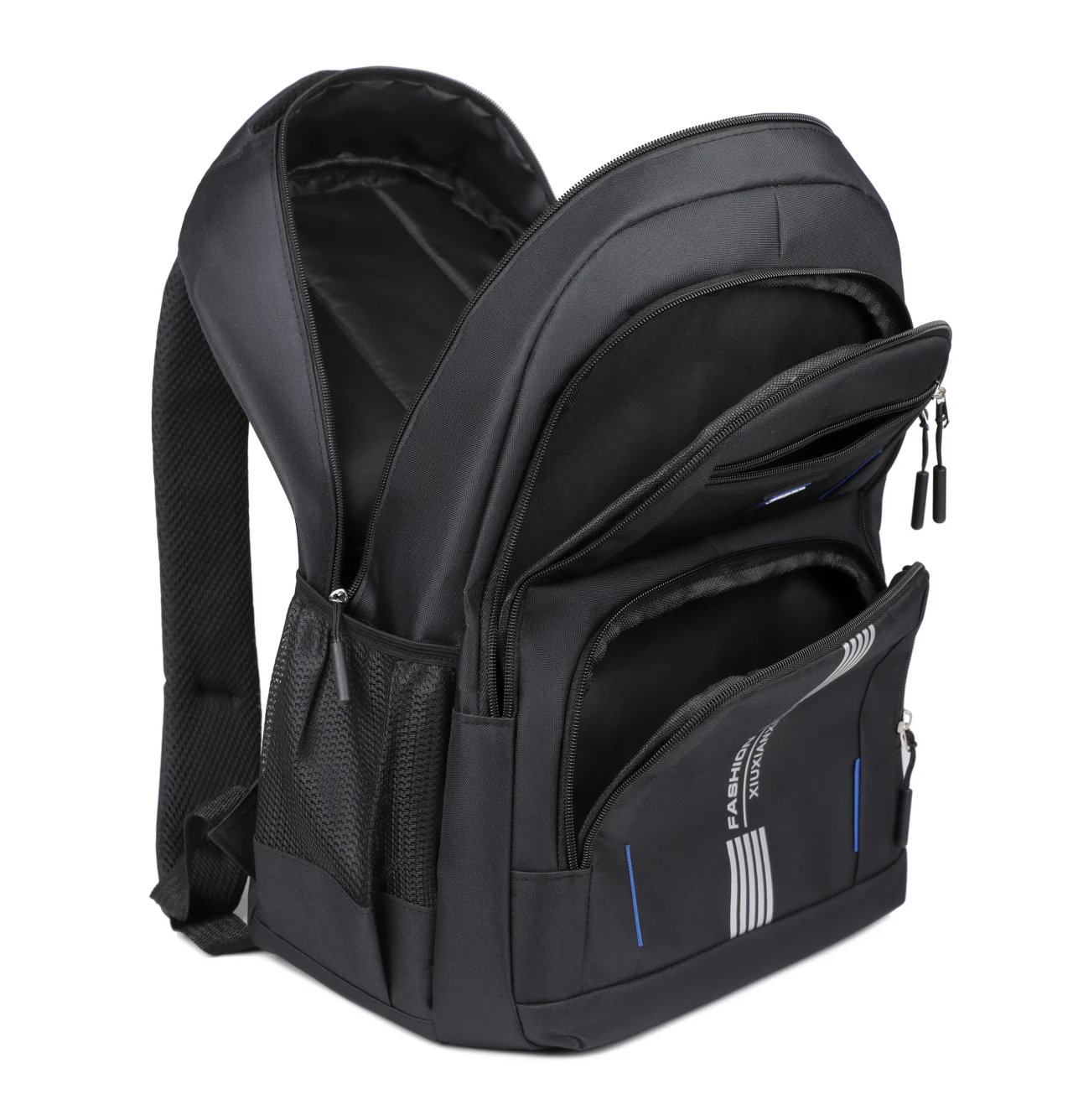 Sac à dos scolaire Oxford imperméable – USB, antivol, motif cartoon – Unisexe 20-39L