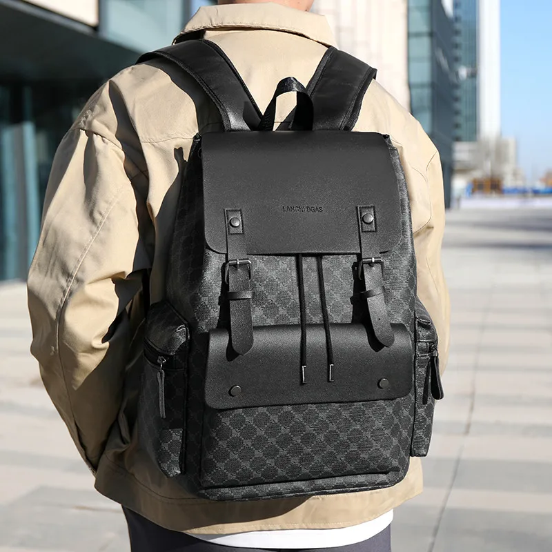 Sac à Dos Ordinateur Imperméable en PU – Style Anime Unisexe, Fermeture Américaine, Dos Ergonomique