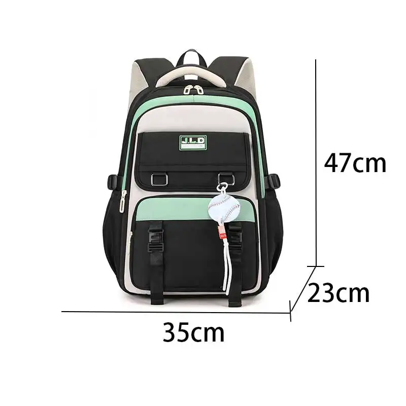 Sac à Dos Scolaire JIANGLIDA 18" – Imperméable, Grande Capacité 35L, Unisexe