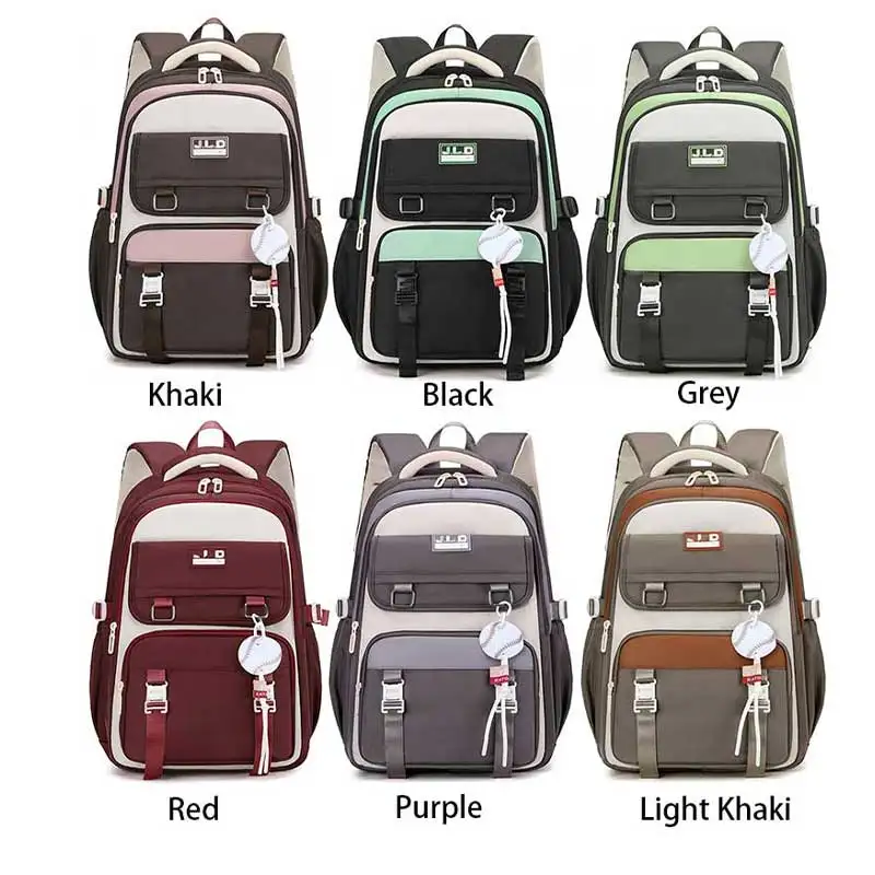 Sac à Dos Scolaire JIANGLIDA 18" – Imperméable, Grande Capacité 35L, Unisexe