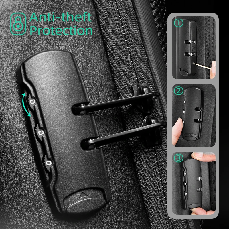 Mark Ryden MR9116 – Sac à Dos de Voyage Luxe pour Homme | Anti-vol, USB, Imperméable