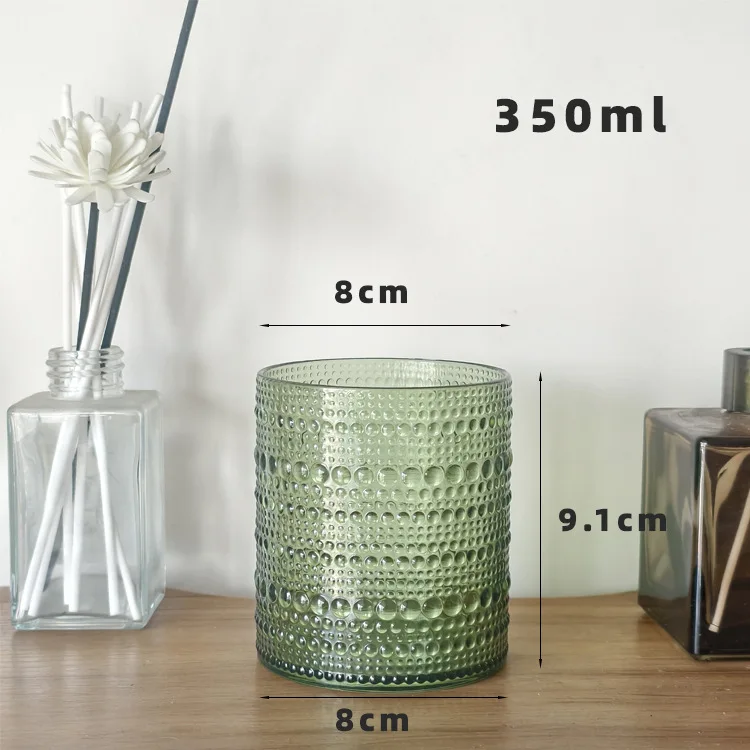Verre à Boissons Premium 350ml – Design Ondulé Rétro Nordique, Style Luxe Léger, Plastique Élégant