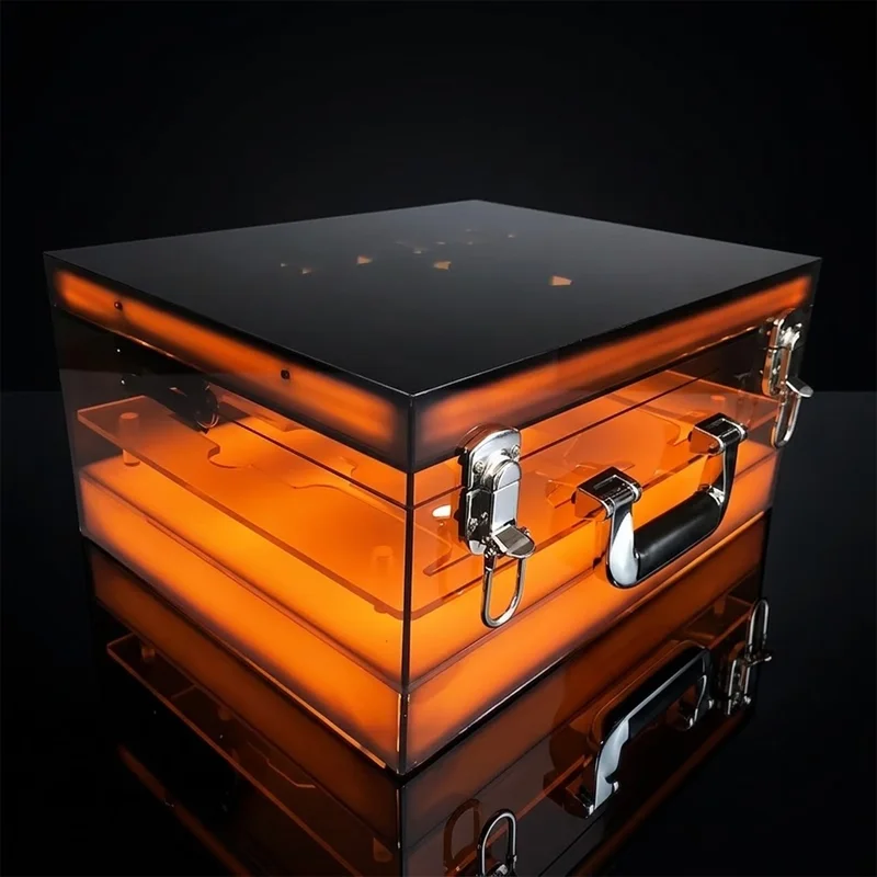 Vitrine LED Acrylique pour Bouteilles – Présentoir Lumineux Portable & Élégant (Réf. SF-075)