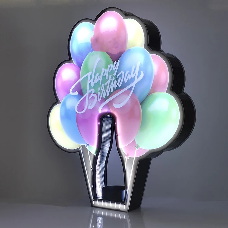 Glorificateur de Bouteille LED RGB Rechargeable – Présentoir VIP Acrylique pour Bar & Nightclub