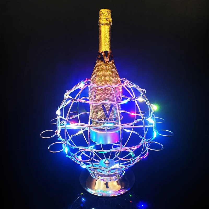 Support Arbre à Cocktails LED Rechargeable – Présentation Lumineuse pour Bar, Mariage & Soirée