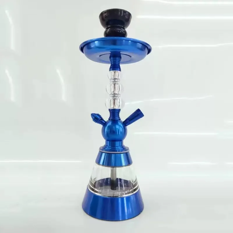 Chicha Mazaya Luxe – Kit Complet Portable en Verre, Acrylique & Aluminium avec Lumières LED