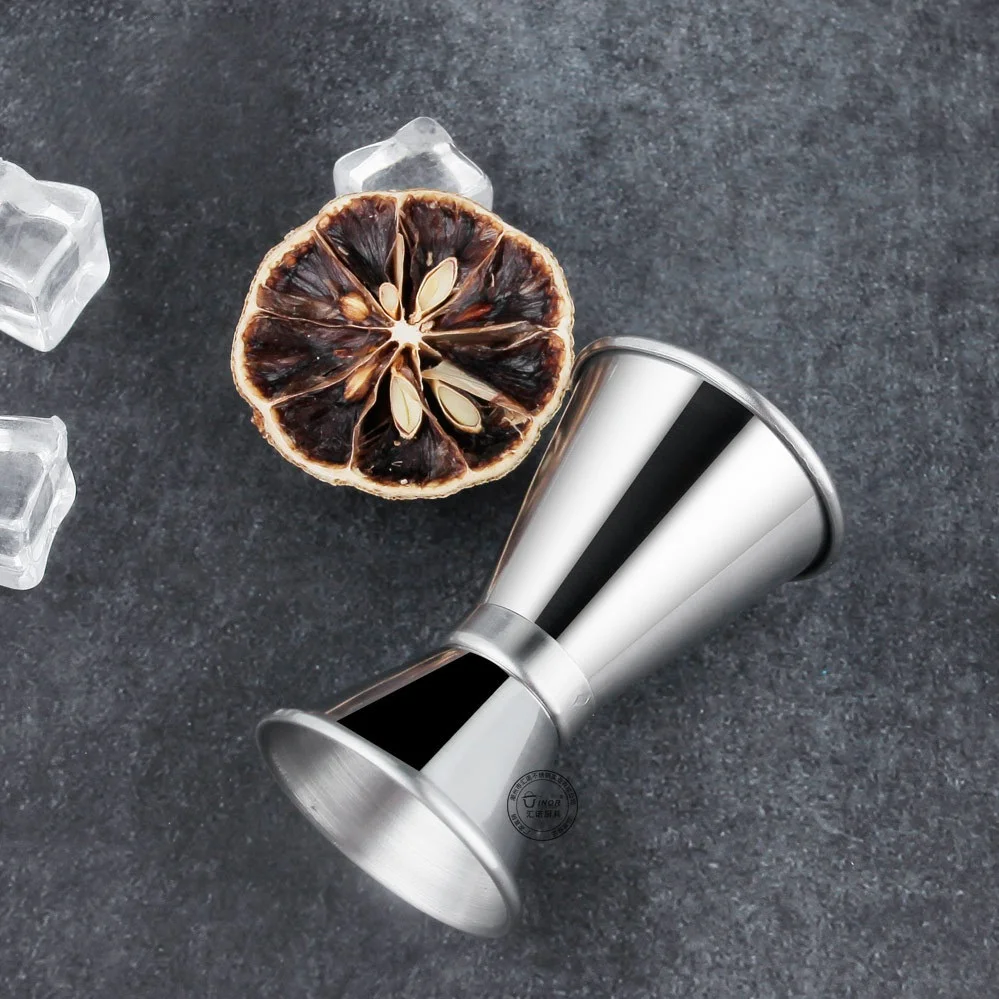 Jigger Double Face Inox 304 – Doseur de Bar Professionnel 15/30 ml & 30/60 ml