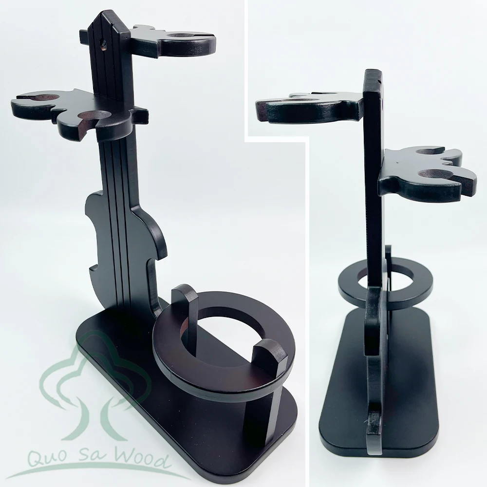 Casier à Vin en Bois Design Violon – Rangement Élégant pour Bouteilles et Verres