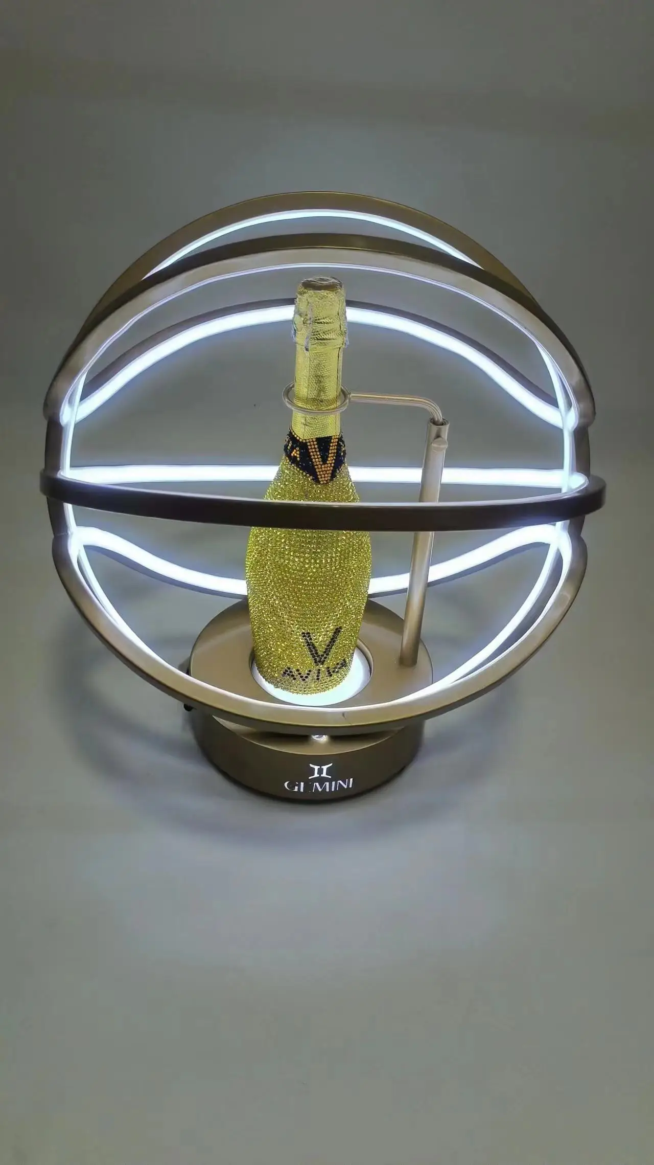 Présentoir Lumineux LED pour Bouteille de Champagne – Idéal Boîte de Nuit & Bar