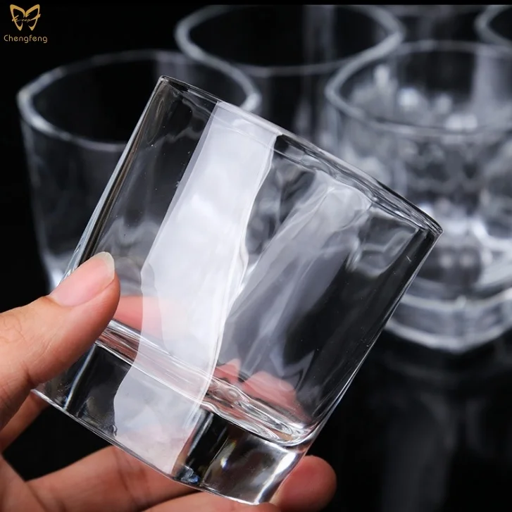 Verre à Whisky Carré 250ml Personnalisable Logo – Idéal Pubs & Bars