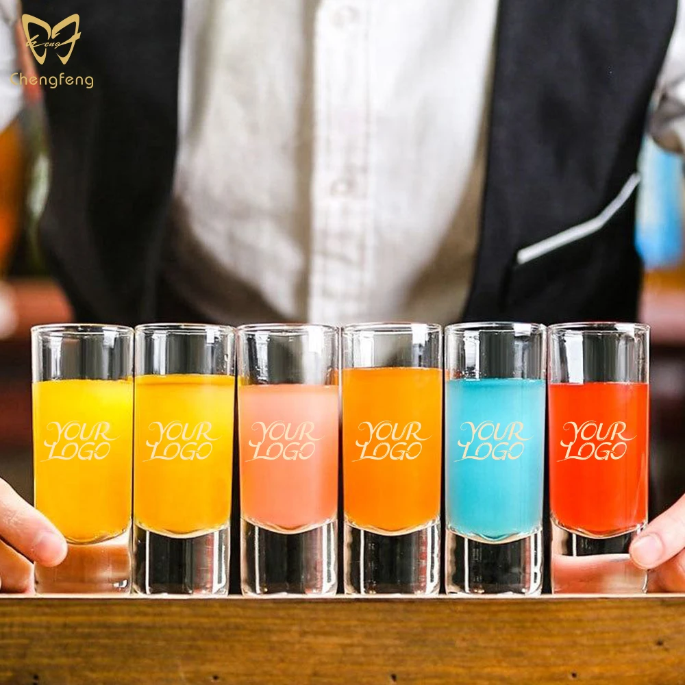 Set 2 Verres à Shot 60ml - Whisky Vodka Tequila | Base Lourde Transparente | Idéal Cadeau