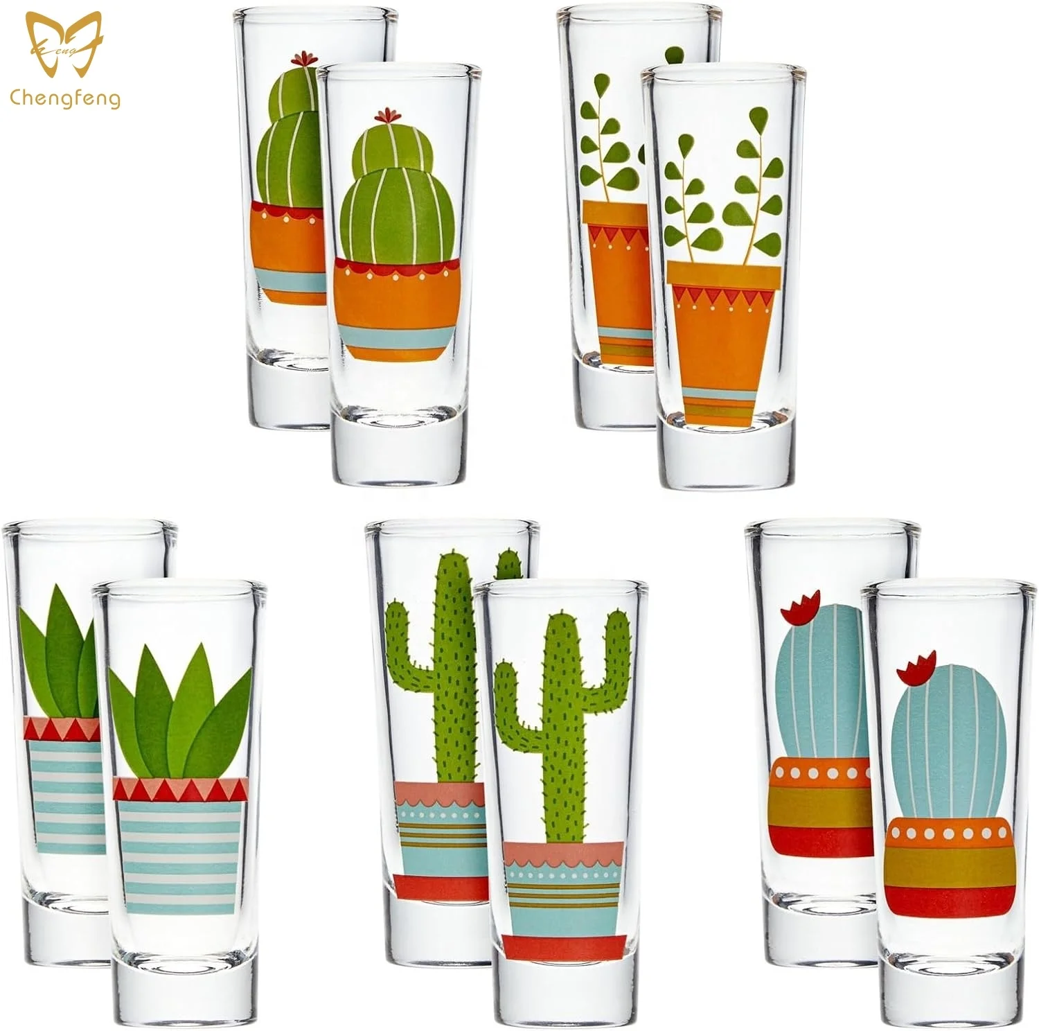 Set 2 Verres à Shot 60ml - Whisky Vodka Tequila | Base Lourde Transparente | Idéal Cadeau